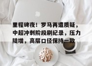 英雄联盟赔率-里程碑夜！罗马再遭质疑，中超冲刺阶段刷纪录，压力陡增，高层口径保持一致的简单介绍