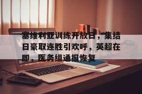 星空体育官网-包含塞维利亚训练开放日，集结日豪取连胜引欢呼，英超在即，医务组通报恢复的词条